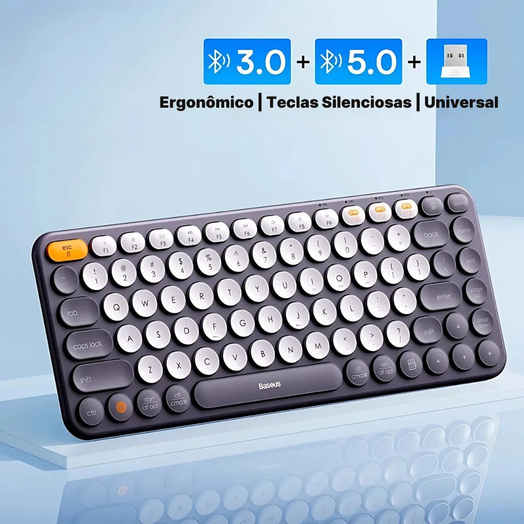 Teclado Numérico K01B Sem Fio 3 em 1 com Conexão Bluetooth | Innova Fácil