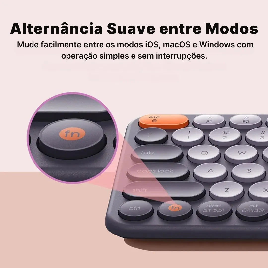 Teclado Numérico K01B Sem Fio 3 em 1 com Conexão Bluetooth | Innova Fácil