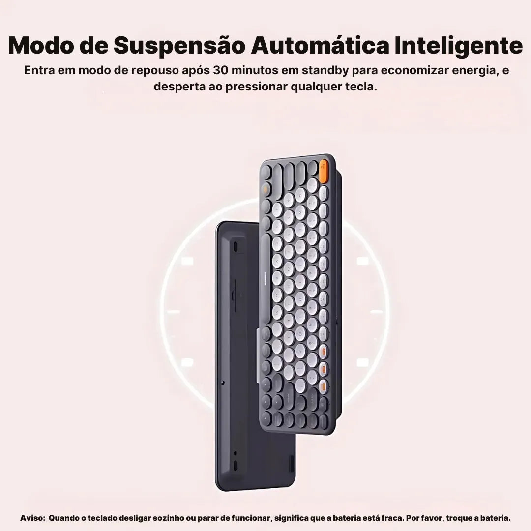 Teclado Numérico K01B Sem Fio 3 em 1 com Conexão Bluetooth | Innova Fácil