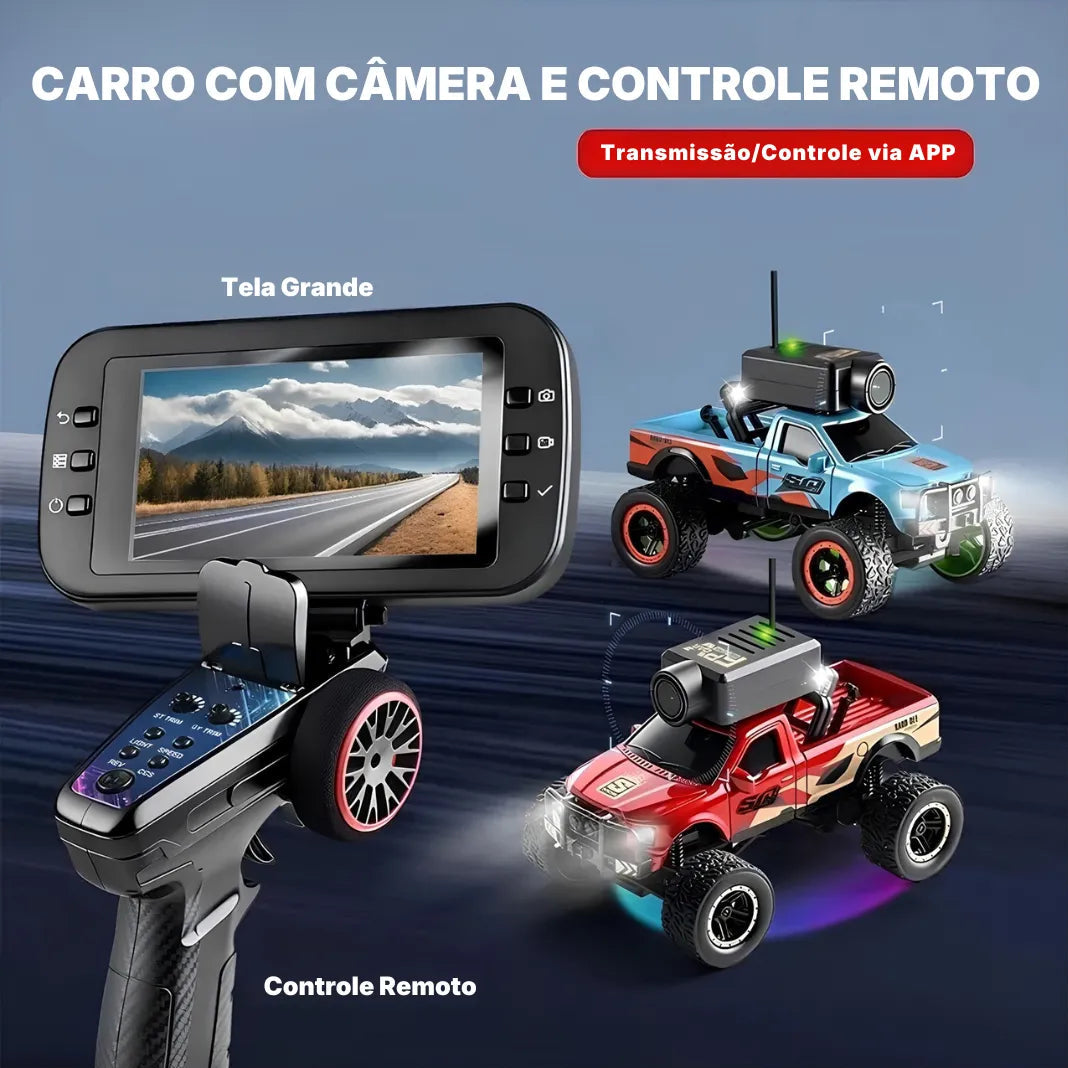 Carrinho Com Câmera Wi-Fi e Controle Remoto | Innova Fácil