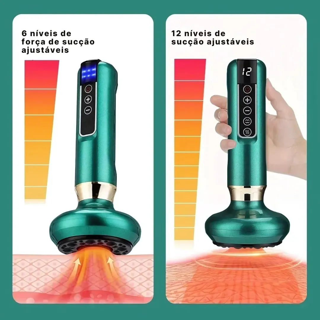 Massageador A Vácuo Salorie 12 Níveis De Calor Infravermelho | Innova Fácil